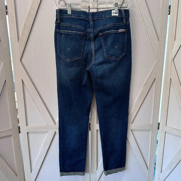 Hudson Jeans Natalie Midrise Slim Boyfriend Cropped Jeans in Leah - Picture 4 of 11